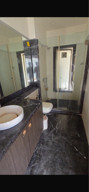 Bathroom in 4 BHK Apartment at Mangal Chhaya Apartment, Khar West – for Sale