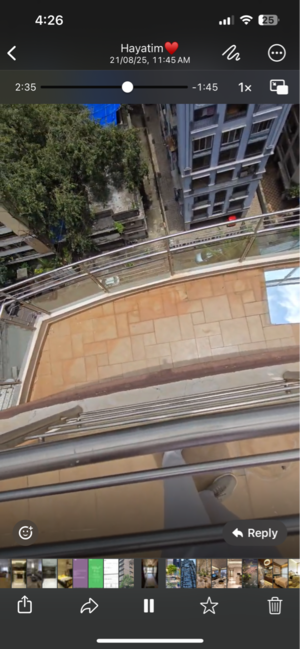 Balcony in 4 BHK Apartment at Mangal Chhaya Apartment, Khar West – for Sale