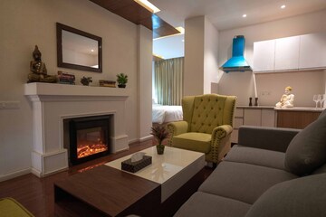 Living Room in 2 BHK Apartment at New Generation Maple Apartments, Dhakoli – for Sale