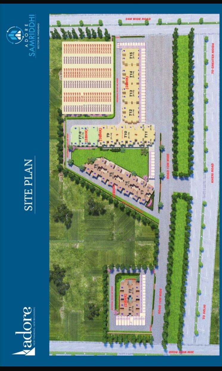 Master Plan, adore-samriddhi 1 Bedroom 320 Sq.Ft. Apartment In Sector 89 Faridabad 9105565
