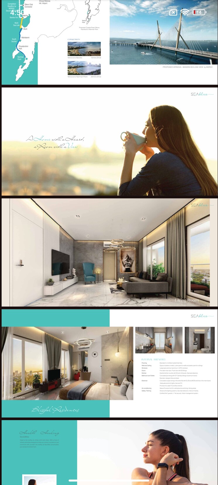 Kitchen, asshna-seabliss 2 Bedroom 732 Sq.Ft. Apartment In Versova Mumbai 9105567