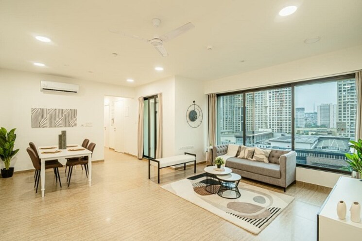 Living Room, mahindra-splendour 3 Bedroom 1485 Sq.Ft. Apartment In Bhandup West Mumbai 9105583