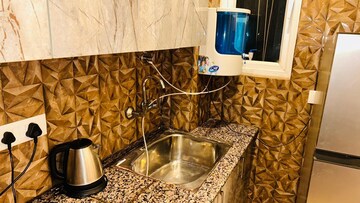Living Room in 1 BHK Builder Floor at Ansal Sushant Apartments, Sushant Lok I – for Rent