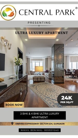 Living Room in 3 BHK Apartment at JMS The Majestic, Manesar Sector 9 – for Sale