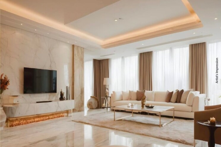 Living Room, ajmera-prive 4 Bedroom 1734 Sq.Ft. Apartment In Juhu Mumbai 9105686