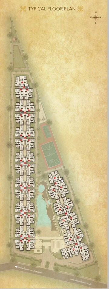 Master Plan in 2 BHK Apartment at Legacy Salvador, Yelahanka – for Sale