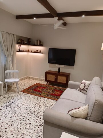 Living Room in 1 BHK Apartment at Bandra West – for Rent