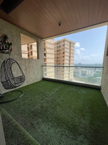 Balcony in 4 BHK Apartment at Avighna One Avighna Park, Lower Parel – for Rent
