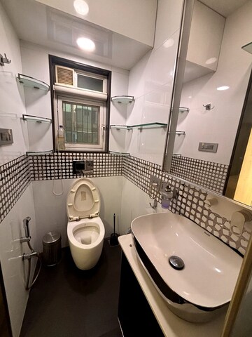 Bathroom in 2 BHK Apartment at Bandra West – for Rent