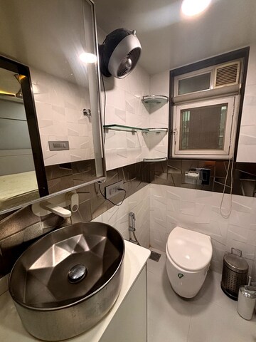 Bathroom in 2 BHK Apartment at Bandra West – for Rent