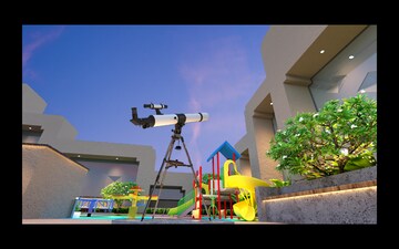Staircase in 2 BHK Apartment at LnT Island Cove, Mahim – for Sale