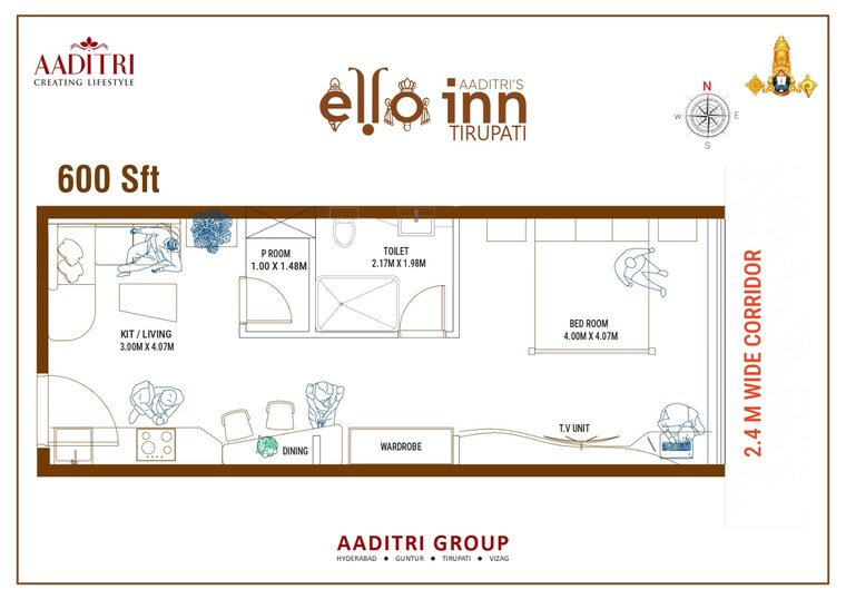 Map Location, padmavathi nagar Commercial Office Space in IT/SEZ 450 Sq.Ft. In Padmavathi Nagar Tirupati 9106010