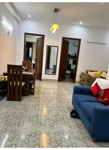 Living Room in 3 BHK Builder Floor at Ansal Sushant Lok I, Sector 43 – for Rent