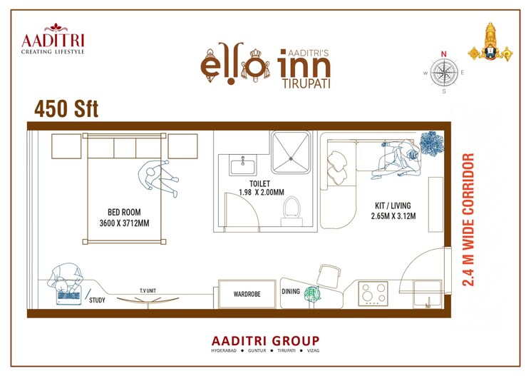 Map Location, tirupati bazar Commercial Office Space in IT/SEZ 600 Sq.Ft. In Tirupati Bazar Tirupati 9106114