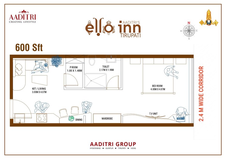 Map Location, tirupati bazar Commercial Office Space in IT/SEZ 600 Sq.Ft. In Tirupati Bazar Tirupati 9106114