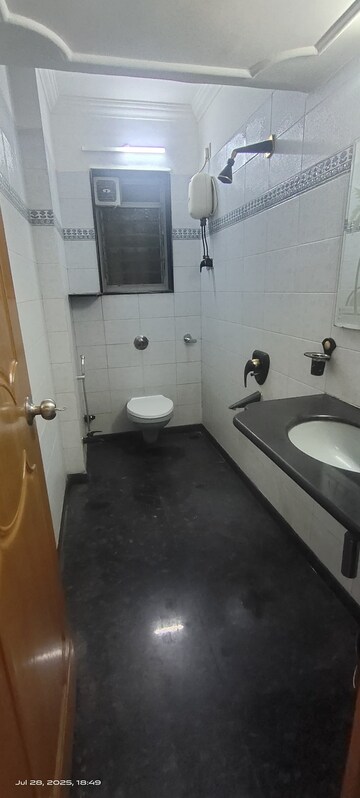 Bathroom in 3 BHK Apartment at Khar West – for Rent