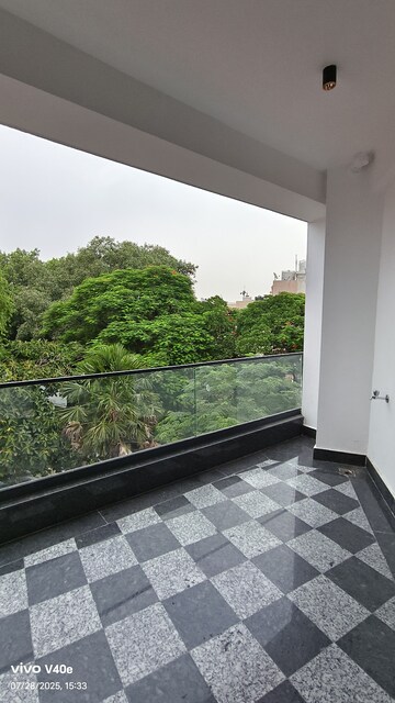 Balcony in 4 BHK Builder Floor at Vasant Kunj – for Rent