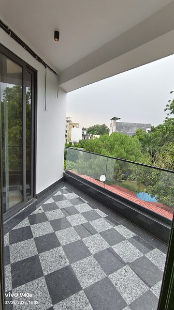 Balcony in 4 BHK Builder Floor at Vasant Kunj – for Rent