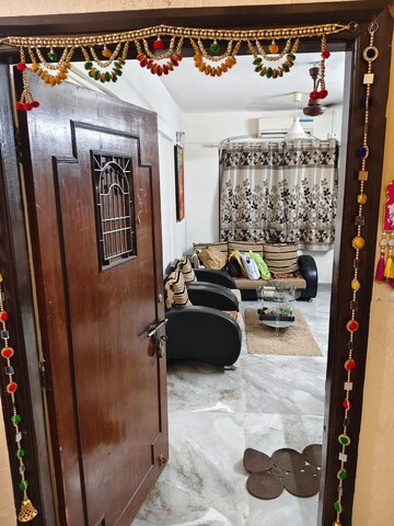 Living Room in 1 BHK Apartment at Sheth Clarion, Borivali East – for Rent