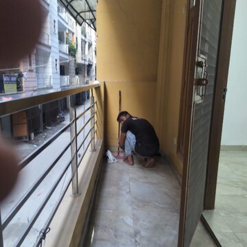 Balcony in 2 BHK Builder Floor at Palm Residency Chhatarpur, Rajpur Khurd Extension – for Rent