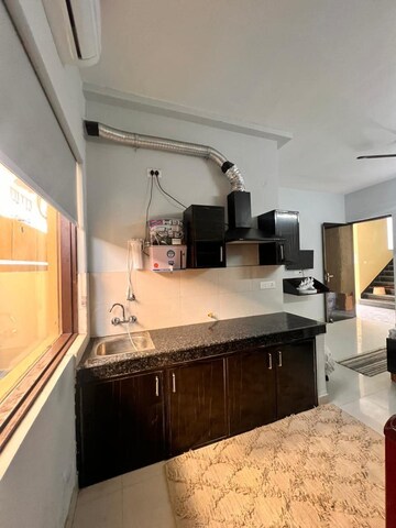 Kitchen in 1 RK Builder Floor at Paryavaran Complex – for Rent