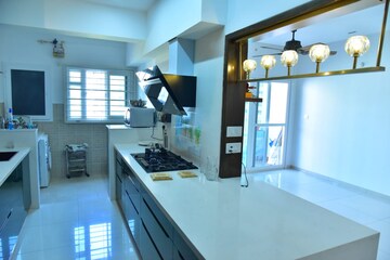 Kitchen in 3 BHK Apartment at LnT Raintree Boulevard, Hebbal – for Rent