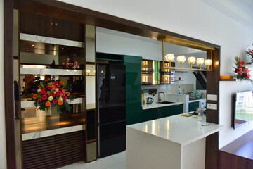 Kitchen in 3 BHK Apartment at LnT Raintree Boulevard, Hebbal – for Rent