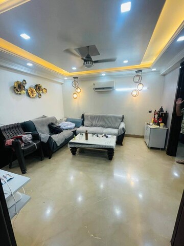 Living Room in 2 BHK Builder Floor at Freedom Fighters Enclave – for Rent