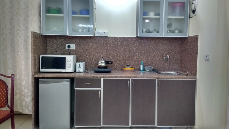Kitchen, saket Studio 300 Sq.Ft. Apartment In Saket Delhi 9106371