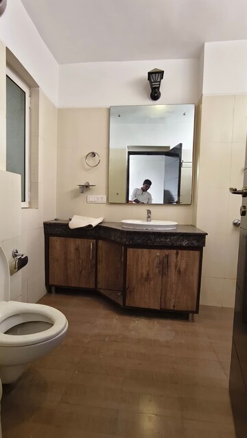 Bathroom in 2 BHK Builder Floor at Paryavaran Complex – for Rent