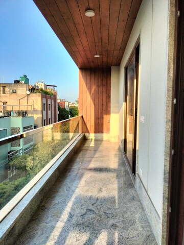 Balcony in 4 BHK Penthouse at Greater Kailash I – for Rent