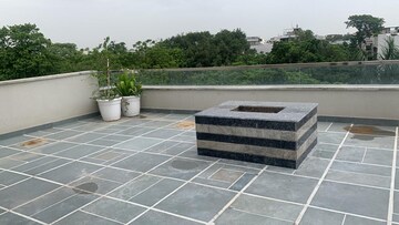 Balcony in 4 BHK Penthouse at Greater Kailash I – for Rent
