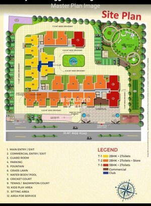 Master Plan in 2 BHK Apartment at Bankey Bihari Aggarwal Heights, Raj Nagar Extension – for Sale