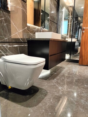 Bathroom in 3 BHK Apartment at RWA Hauz Khas Block C 5, Hauz Khas – for Rent