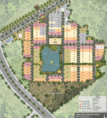 Master Plan in 3 BHK Villa at Lodha Palava City, Dombivli East – for Sale
