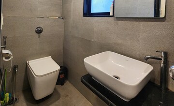 Bathroom in  Office Space at The Qube, Andheri East – for Rent