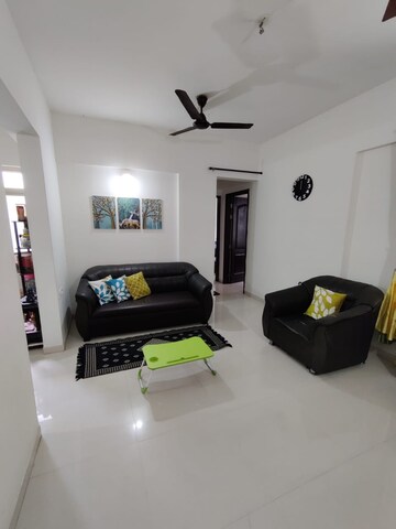 Living Room in 3 BHK Apartment at Majestique Towers, Kharadi – for Rent