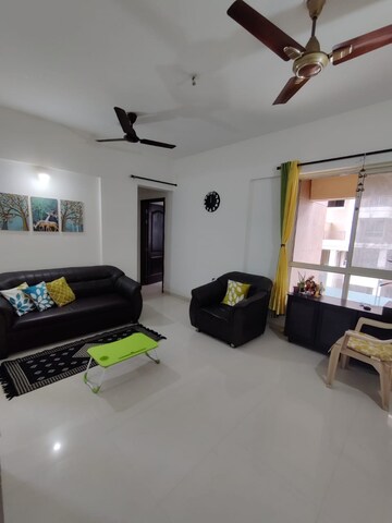 Living Room in 3 BHK Apartment at Majestique Towers, Kharadi – for Rent