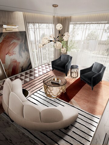 Living Room in 3 BHK Apartment at Godrej Skyshore, Versova – for Sale
