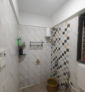 Bathroom in 1 BHK Apartment at Gurukrupa Marina Enclave, Malad West – for Rent