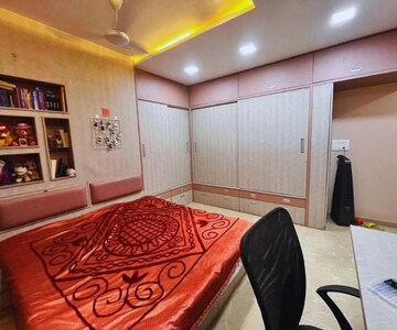 Bedroom in 3 BHK Apartment at Soham Crystal Spires, Ghodbunder Road – for Rent