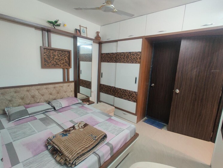Bedroom, kuber-imperia 3 Bedroom 1300 Sq.Ft. Apartment In Wakad Pune 9107348