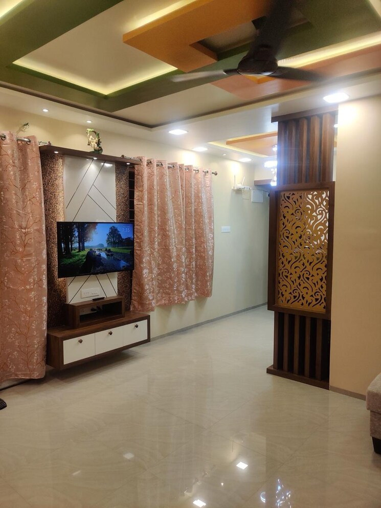 Living Room, kuber-imperia 3 Bedroom 1300 Sq.Ft. Apartment In Wakad Pune 9107348