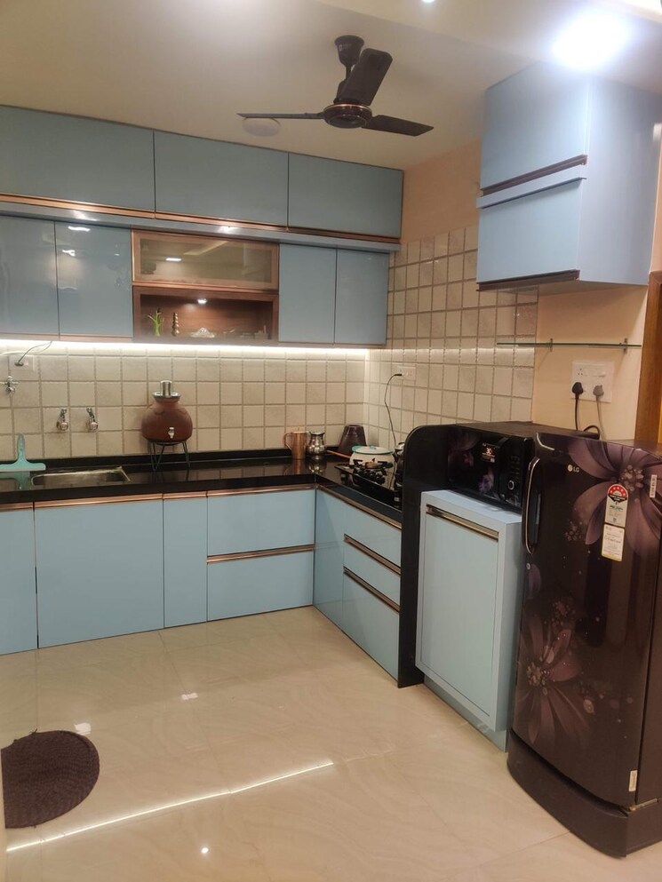 Kitchen, kuber-imperia 3 Bedroom 1300 Sq.Ft. Apartment In Wakad Pune 9107348