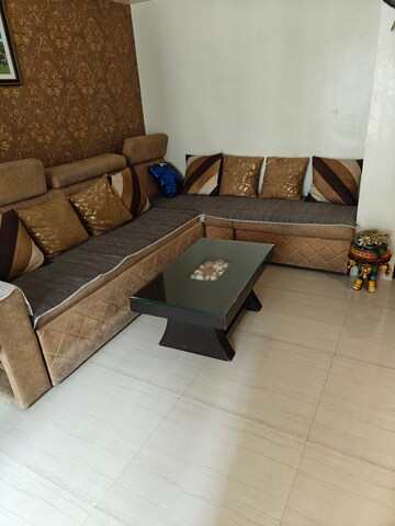 Living Room in 1 BHK Apartment at Raunak Unnathi Greens, Kasarvadavali – for Sale