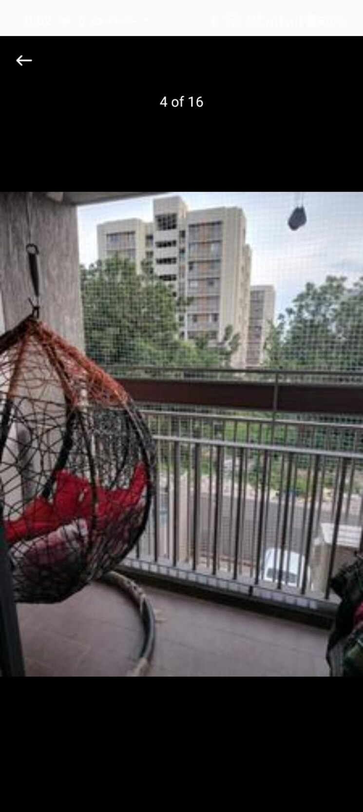 Balcony, saanvi-nirman-stellar 3 Bedroom 1700 Sq.Ft. Apartment In South Bopal Ahmedabad 6527749