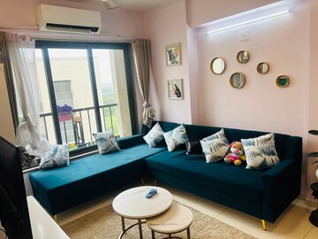 Living Room in 3 BHK Apartment at Gala Orchid Sky, Shela – for Rent