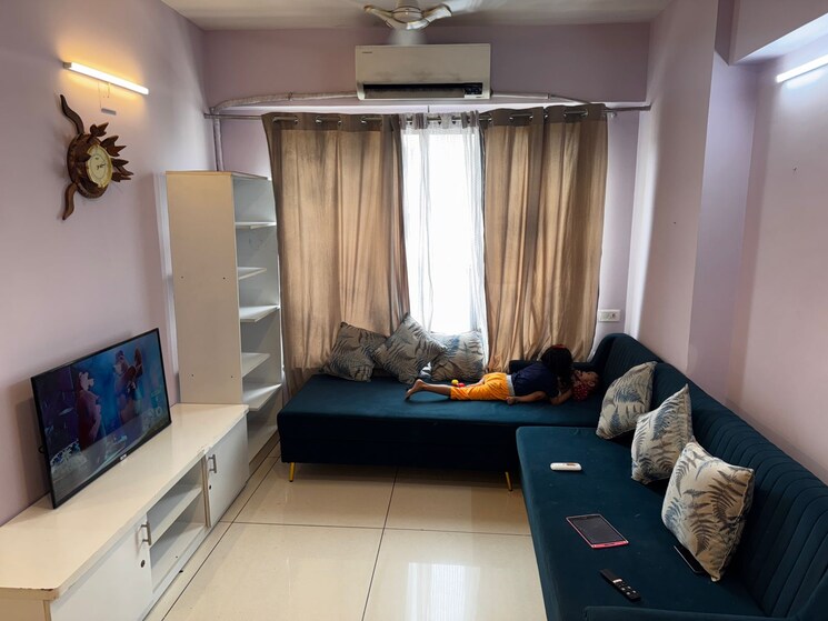 Living Room, gala-orchid-sky 3 Bedroom 1450 Sq.Ft. Apartment In Shela Ahmedabad 9099669