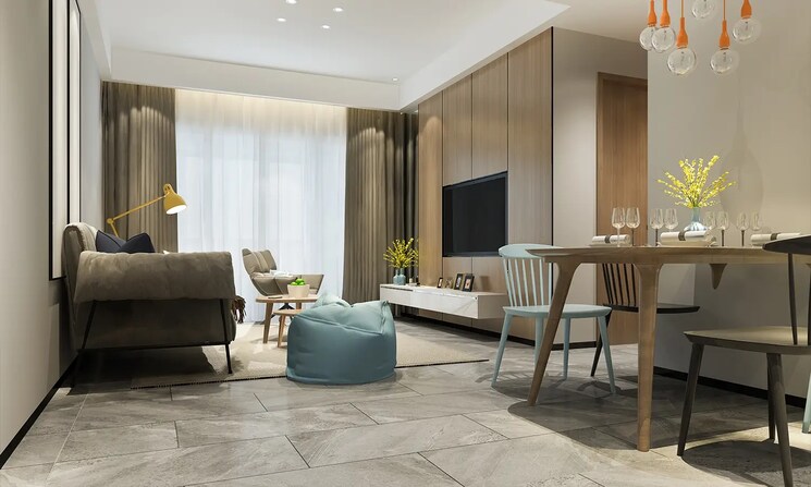 Living Room, juinagar 2 Bedroom 662 Sq.Ft. Apartment In Juinagar Navi Mumbai 9107895