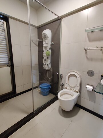 Bathroom in 3 BHK Apartment at Shiv Shakti Complex, Andheri West – for Rent